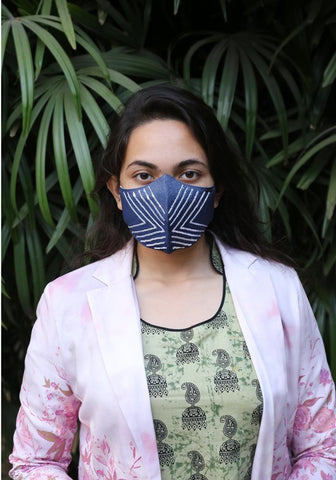Sequin Fashion Denim Mask