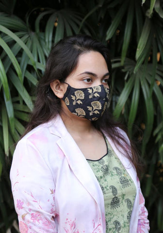 Embroidered Woven Fashion Mask