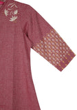 Placement Printed With Embroidered Princess Top (6-9 Years Old)