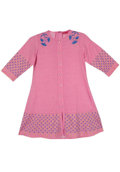 Placement Printed With Embroidered Princess Top (2-5 Years Old)