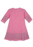 Placement Printed With Embroidered Princess Top (6-9 Years Old)