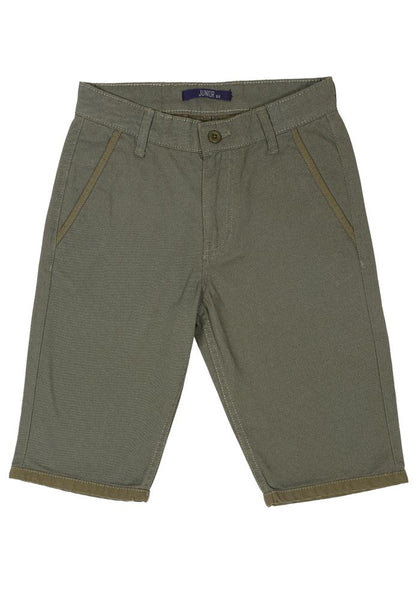 Junior Boys' Twill Shorts (10-15 Years Old)