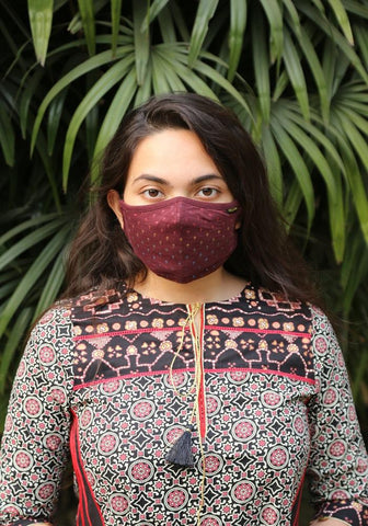 Printed Knit Fashion Mask