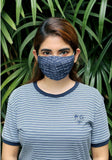 Pleated Woven Fashion Mask