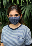 Pleated Woven Fashion Mask