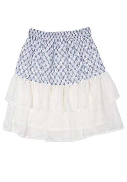 Placement Printed Mid Length Skirt (6-9)