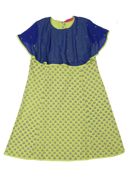 Allover Printed With Embroidered Princess Top (2-5 Years Old)