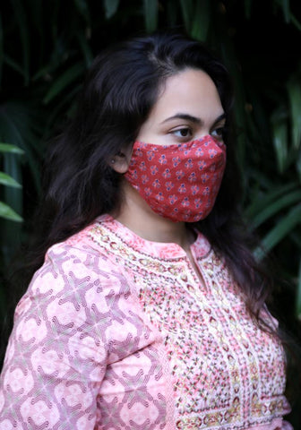 Printed Woven Fashion Mask