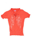 Junior Girls' Puff Printed Crop Top (10-15 Years Old)