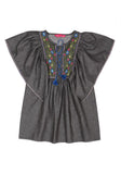 Princess Tops With Embroidery And Butterfly Sleeves (6-9 Years)