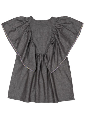 Princess Tops With Embroidery And Butterfly Sleeves (6-9 Years)