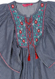 Princess Tops With Embroidery And Butterfly Sleeves (6-9 Years)