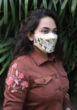 Embroidered Woven Fashion Mask