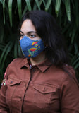 Embroidered Denim Fashion Mask