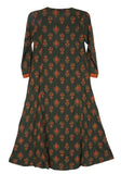 Printed With Embroidered Junior Girl's Ethnic Trail (10-15 Years Old)