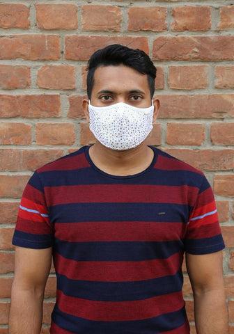 Printed Knit Fashion New Year Mask
