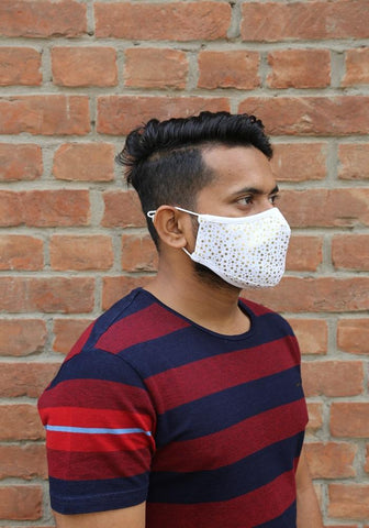 Printed Knit Fashion New Year Mask
