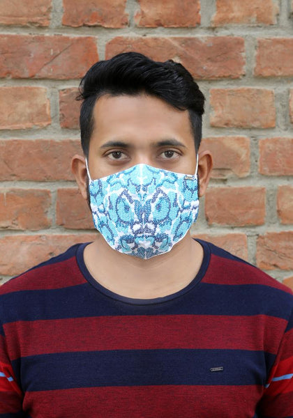 Cross-Stitch Breathable Woven Fashion Mask