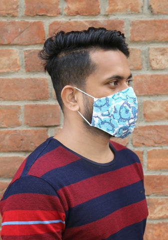 Cross-Stitch Breathable Woven Fashion Mask