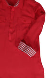 Boys' Contrast Detailing Kabli Set