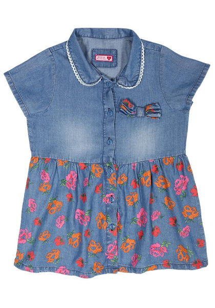 Floral Printed Girls Woven Tops (6-9 Years)