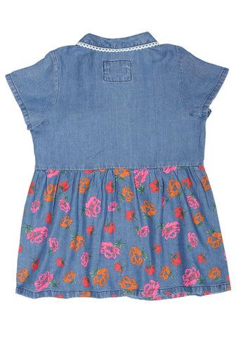 Floral Printed Girls Woven Tops (6-9 Years)