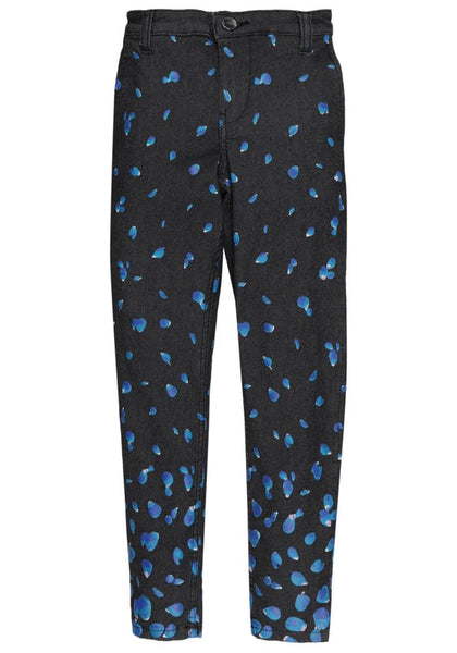 Floral Printed Junior Girls Denim Bottom