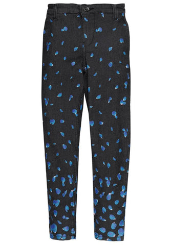 Floral Printed Junior Girls Denim Bottom