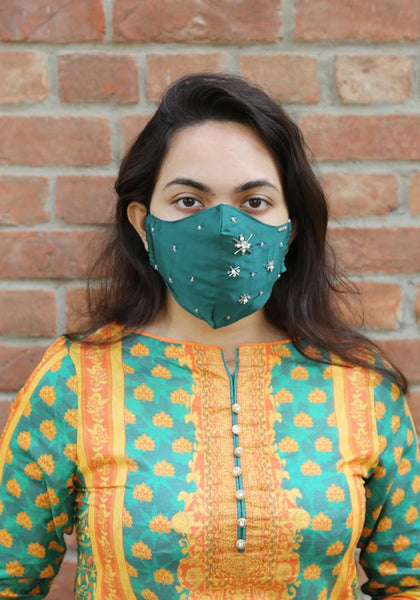 Embroidered Luxury Fashion Mask