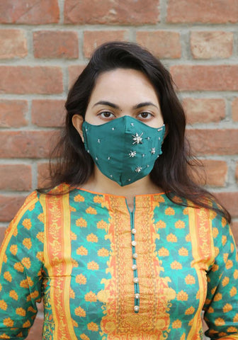 Embroidered Luxury Fashion Mask