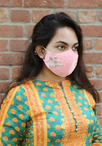 Embroidered Luxury Fashion Mask