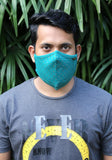Metallic Printed Knit Fashion Mask