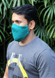 Metallic Printed Knit Fashion Mask