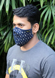 Metallic Printed Knit Fashion Mask
