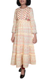 Printed With Embroidered Junior Girl's Ethnic Trail (10-15 Years Old)