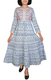Printed With Embroidered Junior Girl's Ethnic Trail (10-15 Years Old)